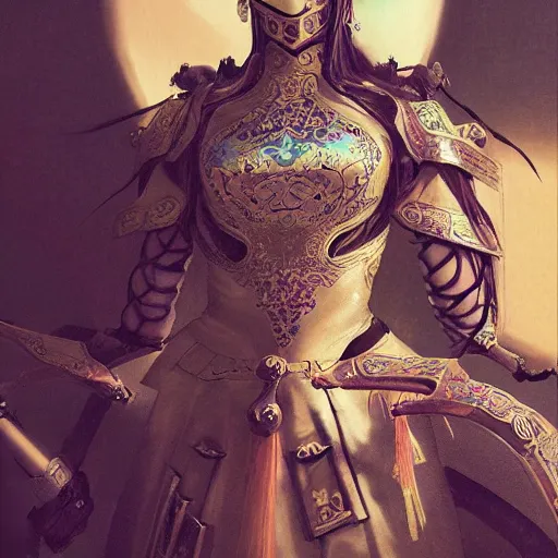 Prompt: ( ancient chinese princess with steampunk mask, dynasty warriors, elegant, unreal engine, 8 k, blue color scheme, headshot, highly detailed, smooth, ink painting, artstation, concept art, in style of yoji shinkawa, pan ren wei, col price, atey ghailan, by greg rutkowski, aesthetic ) printed on a hoodie