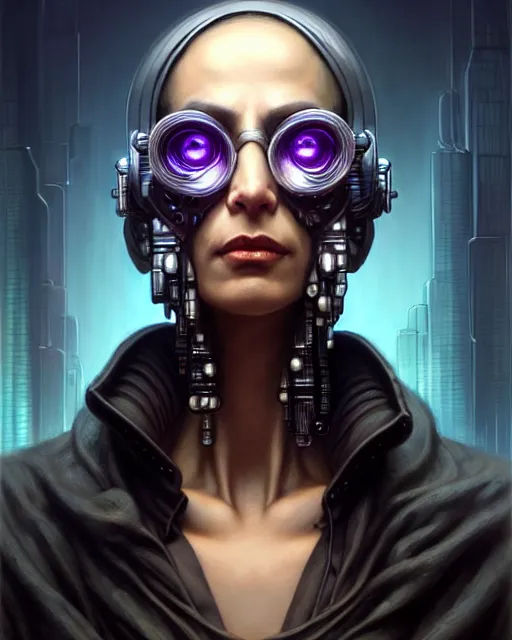 Image similar to front shot of a cyberpunk criminal mastermind character, intricate, elegant, highly detailed, centered, (((artstation, concept art, smooth, sharp focus, artgerm, Tomasz Alen Kopera, Peter Mohrbacher, donato giancola, Joseph Christian Leyendecker, WLOP, Boris Vallejo))), mugshot!!!!!, ugly!!!!!!