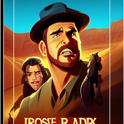 Image similar to face icon stylized minimalist raiders of the lost ark 1 9 8 1, loftis, cory behance hd by jesper ejsing, by rhads, makoto shinkai and lois van baarle, ilya kuvshinov, rossdraws global illumination