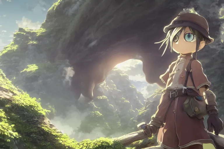 Prompt: made in abyss concept art, wlop, makoto shinkai, very detailed eyes, hyperdetailed, Unreal Engine 4k, 8k, ultra HD