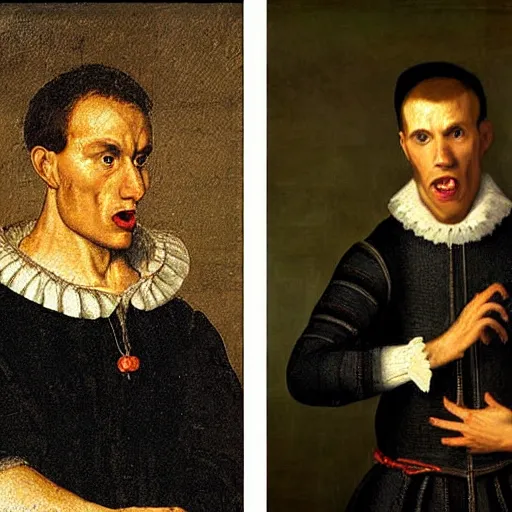 Image similar to A 16th century mannerism painting of Jerma985, portrait of Jerma985, grainy, realistic, very realistic, hyperrealistic, highly detailed, very detailed, extremely detailed, very neat, very epic, very cool, detailed, trending on artstation