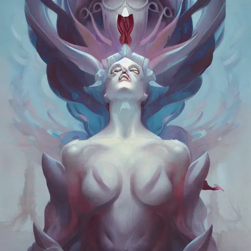 Prompt: god by peter mohrbacher