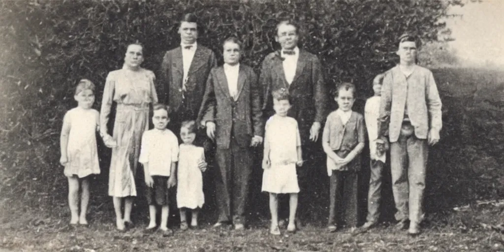 Image similar to vintage photo of a poor family