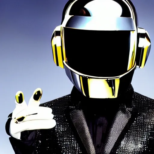 Prompt: Daft Punk Performs live with The Muppets