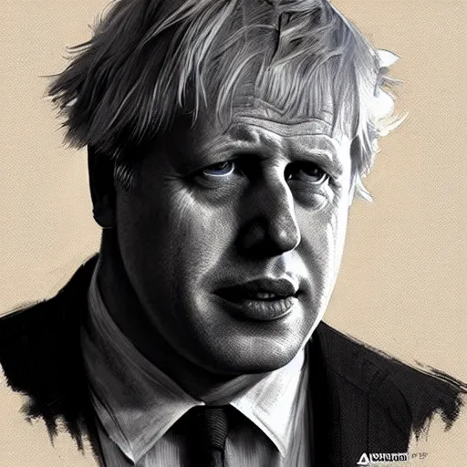 Image similar to portrait of boris johnson in fallout 3, real life skin, intricate, elegant, highly detailed, artstation, concept art, smooth, sharp focus, art by artgerm and greg rutkowski and alphonse mucha