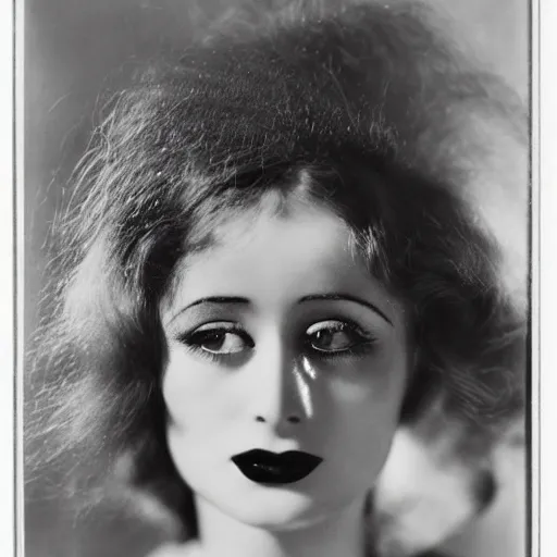 Prompt: dolores costello by man ray. black and white, 5 0 mm, award winning photography, highly intricate