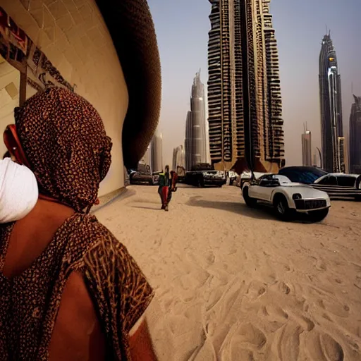 Prompt: gta : dubai by steve mccurry