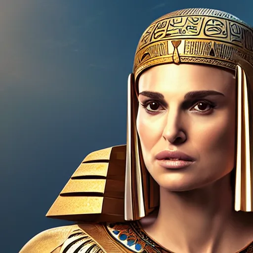 Image similar to Natalie Portman as a ancient Egyptian, artstation, Michael Whelan, digital art, felix Kelly, 8k photography