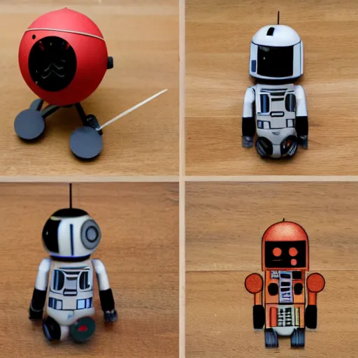 Image similar to make noise wogglebug and pressure points modules as droids from star wars