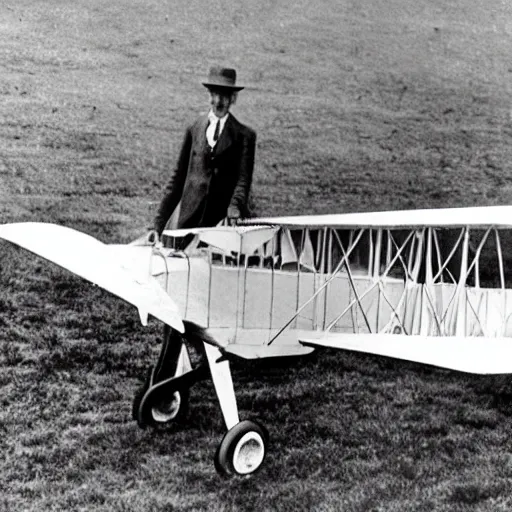 Prompt: orville and wilbur wright first plane
