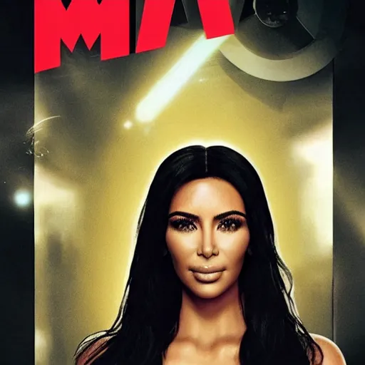 Prompt: kim kardashian in star wars movie poster