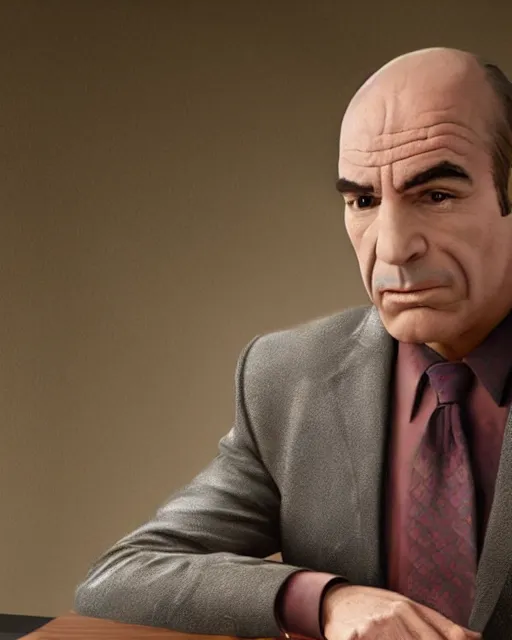 Image similar to a portrait of lalo salamanca from better call saul, highly detailed