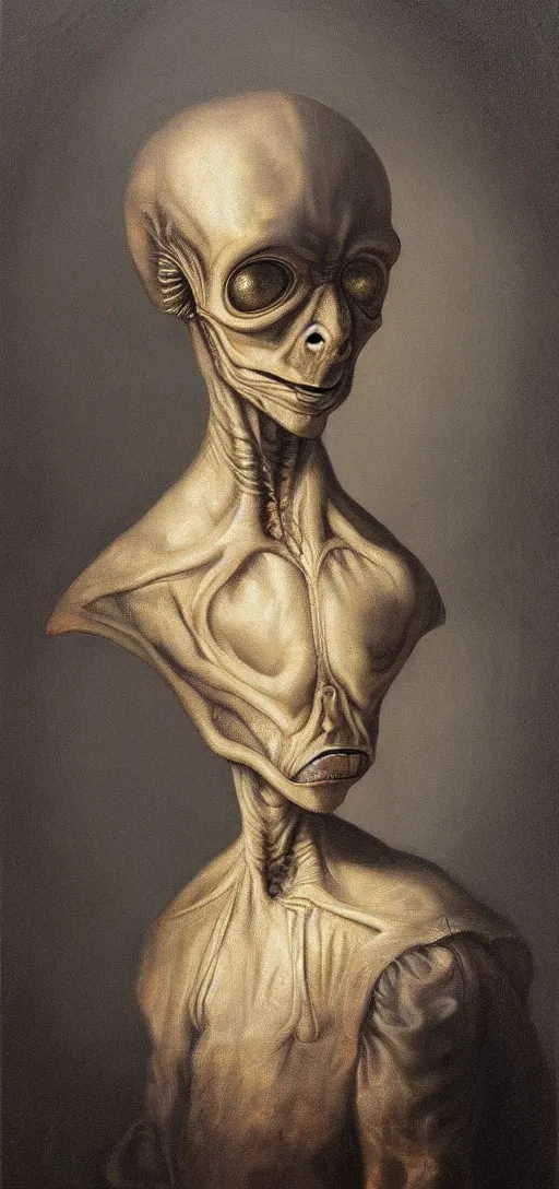 Desenho realista de Alien  Alien drawings, Grey alien, Alien painting