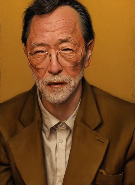 Prompt: portrait of chuck low as morrie kessler, highly detailed, centered, solid color background, digital painting, artstation, concept art, smooth, sharp focus, illustration, donato giancola, joseph christian leyendecker, les edwards, ed repka, wlop