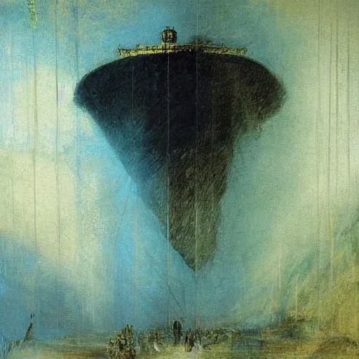 Image similar to tribunal dark vertigo painting by turner