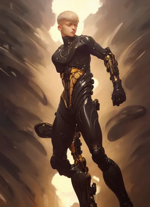 Image similar to ultra realistic illustration, handsome genos. intricate, elegant, highly detailed, digital painting, artstation, concept art, smooth, sharp focus, illustration, art by artgerm and greg rutkowski and alphonse mucha and wlop