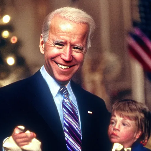 Image similar to joe biden as a child in home alone movie