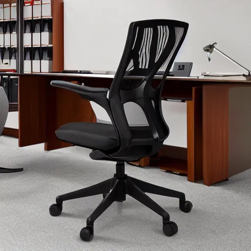 Image similar to an ergonomic office chair that looks like a human some and ribcage