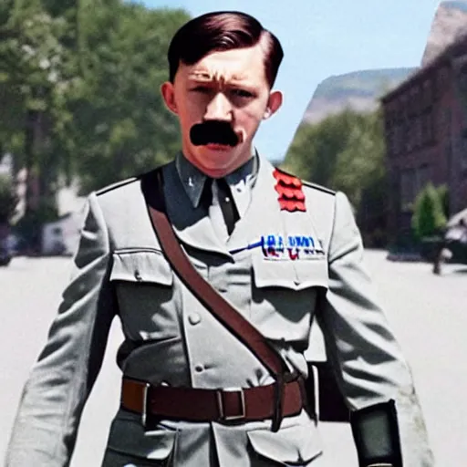 Image similar to tom holland as adolf hitler