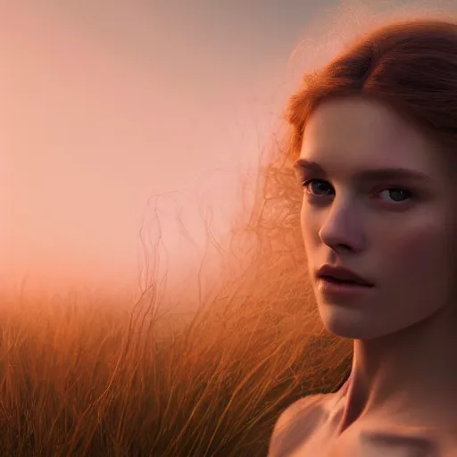 Prompt: photographic portrait of a stunningly beautiful renaissance scottish female in soft dreamy light at sunset, contemporary fashion shoot, by edward robert hughes, annie leibovitz and steve mccurry, david lazar, jimmy nelsson, breathtaking, 8 k resolution, extremely detailed, beautiful, establishing shot, artistic, hyperrealistic, beautiful face, octane render