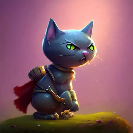 Image similar to super cute fantasy cat warrior 3D concept art by gediminas Pranckevicius, anthropomorphic, glowing effect, ornate, dynamic, centered, sharp focus, beautiful detailed, face very realistic, Game Art!!, hyper detailed, no background, cartoon, cinematic, raytrace, Trend on artstation, C4D