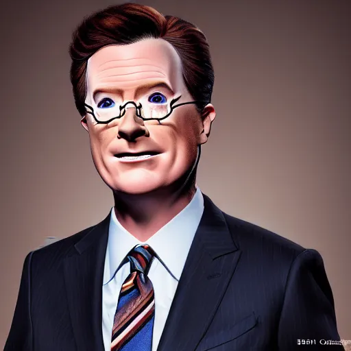 Image similar to photo portrait of the lovechild of conan o'brien, stephen colbert, jimmy kimmel, jimmy fallon, and seth meyers, realistic, hyperrealistic, 8 k resolution, hd quality, very detailed, highly detailed, intricate details, real life, real world, trending on artstation, digital art, really realistic, very realistic, headshot, head in frame, photograph, portrait