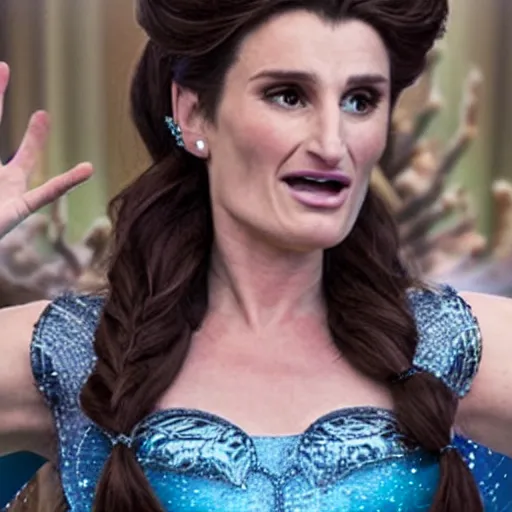 Image similar to A still of Idina Menzel as Elsa