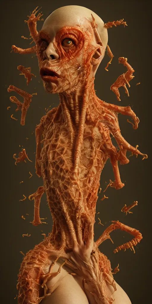 Image similar to all hail the new flesh, a living hive by johannen voss by david cronenberg by francis bacon by peter kemp by octane render blender 8 k