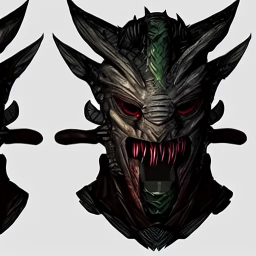 Image similar to concept art of predator face redesign