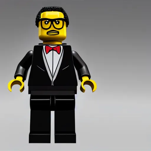 Prompt: 3d render of gustavo fring as a lego minifigure