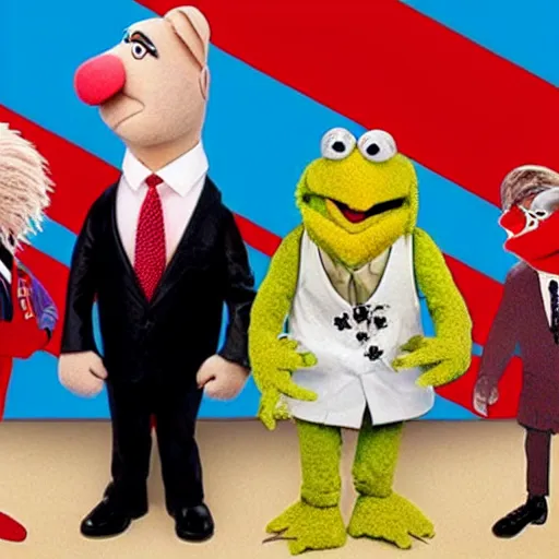 Image similar to presidential muppets