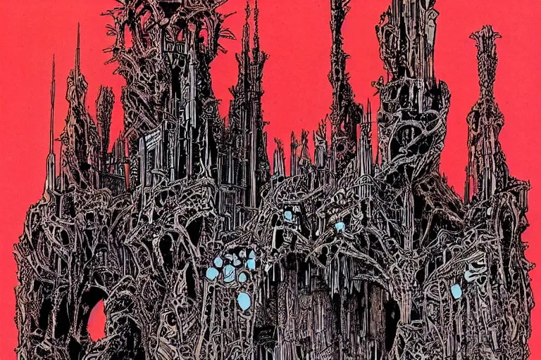 Image similar to castle by Philippe Druillet