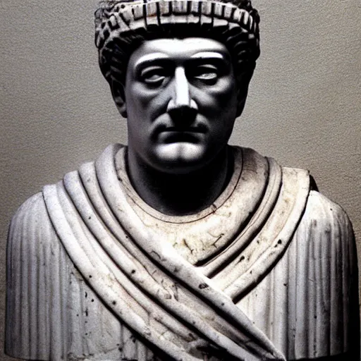 Image similar to 1 9 9 0 s roman emperor, political portrait of roman emperor, 1 9 9 7, roman empire modern, alternate history