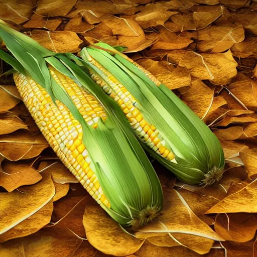 Corn Can Lying On Leaves Studio Lights 5 0 Mm Bokeh Stable Diffusion