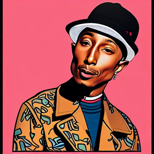 Image similar to pharrell williams by olivier bonhomme