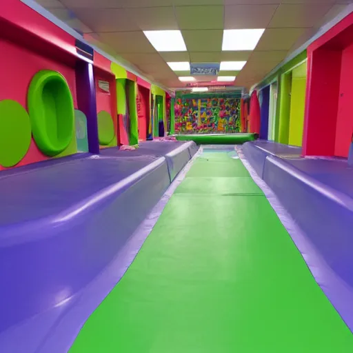 Image similar to endless corridors made of softplay