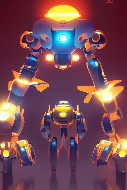 Image similar to metabots medabots medarotto medarot robot minimalist comics, behance hd by jesper ejsing, by rhads, makoto shinkai and lois van baarle, ilya kuvshinov, rossdraws global illumination ray tracing hdr radiating a glowing aura