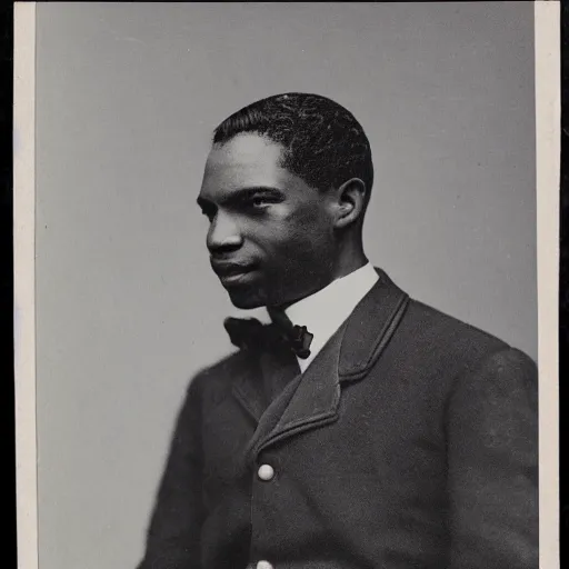 Prompt: vintage photo portrait of a black man