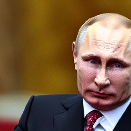 Image similar to putin suffering a horrible fate