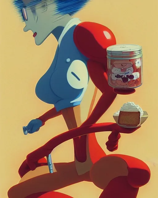 Prompt: powdered toast man from ren and stimpy | | very very anime!!!, fine - face, realistic shaded perfect face, fine details. anime. realistic shaded lighting poster by ilya kuvshinov katsuhiro otomo ghost - in - the - shell, magali villeneuve, artgerm, jeremy lipkin and michael garmash and rob rey