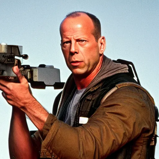 Image similar to bruce willis as sam wheat in the film ghost