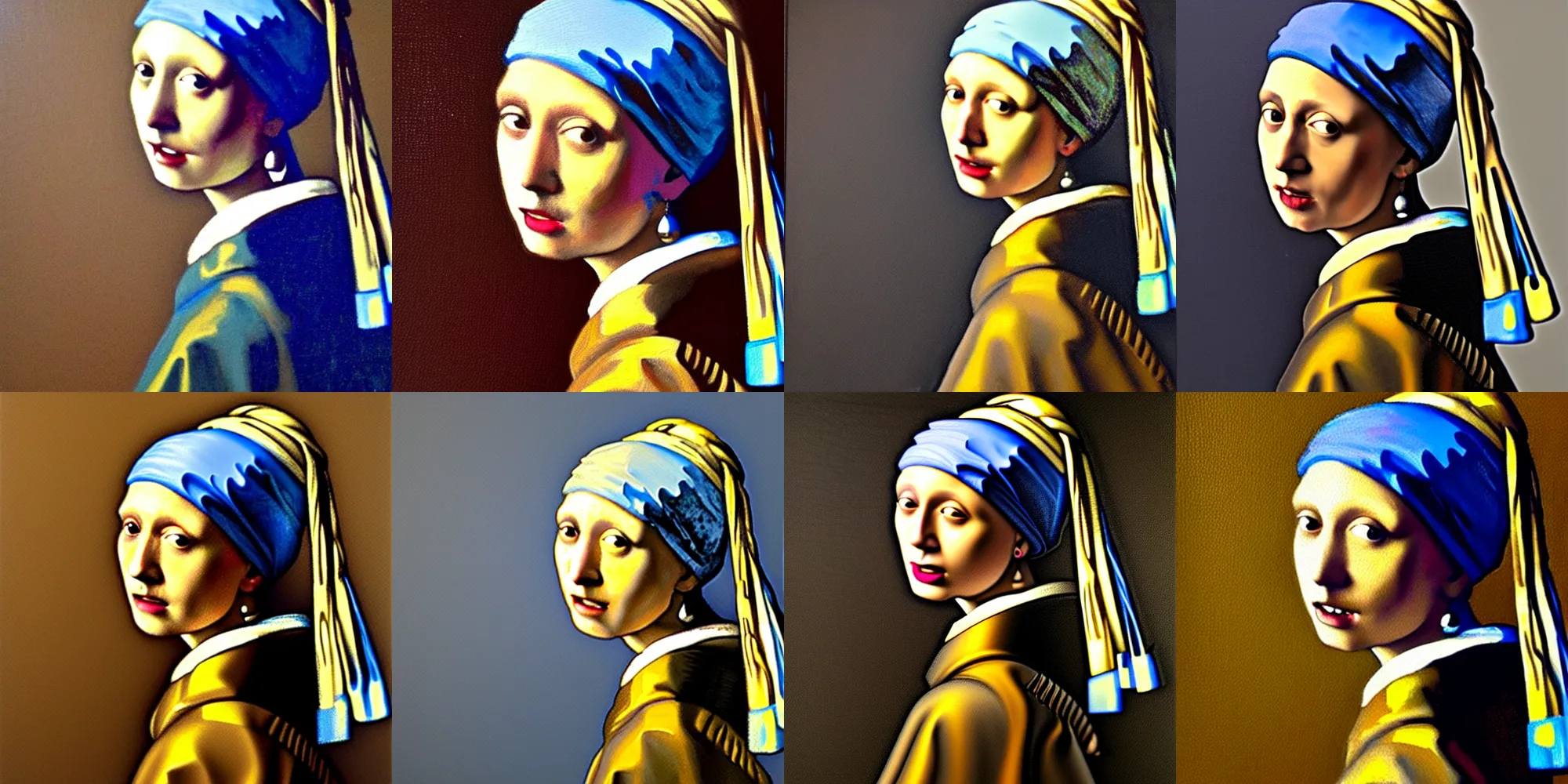 Prompt: painting of gaben newell posed in the style of ‘Johannes Vermeer girl with a pearl earring’ hyperrealistic, moody lighting, golden hour