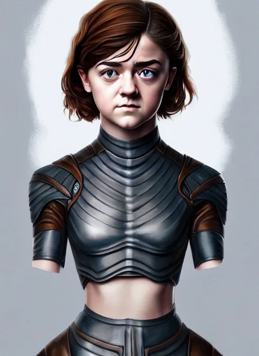 Prompt: full body gorgeous young Maisie Williams, realistic character concept, full body pose, autumn, shorter neck, illustration, symmetrical eyes and body, cinematic lighting, detailed realistic symmetrical eyes, artgerm, Joshua Middleton, single face, insanely detailed and intricate, beautiful