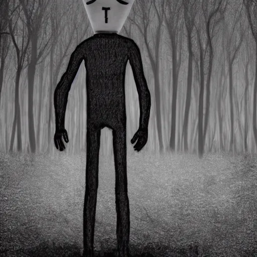 Image similar to found footage slender man