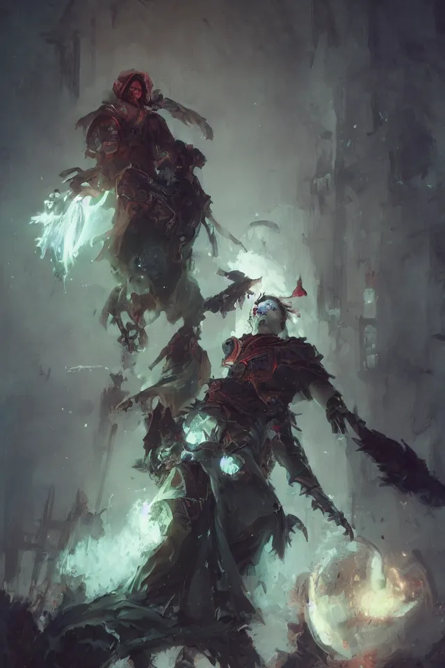 Prompt: The necromancer by ruan jia