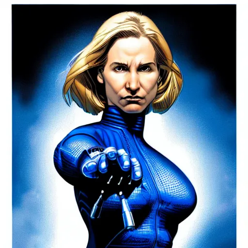 Image similar to a highly detailed invisible woman, comic book cover art, in the style of todd mcfarlane and jack kirby, digital photography, photorealistic, realistic, extreme detail