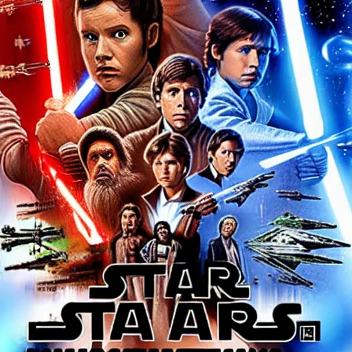 Image similar to a Star Wars movie poster of the always sunny in Philadelphia cast featuring IMAX art