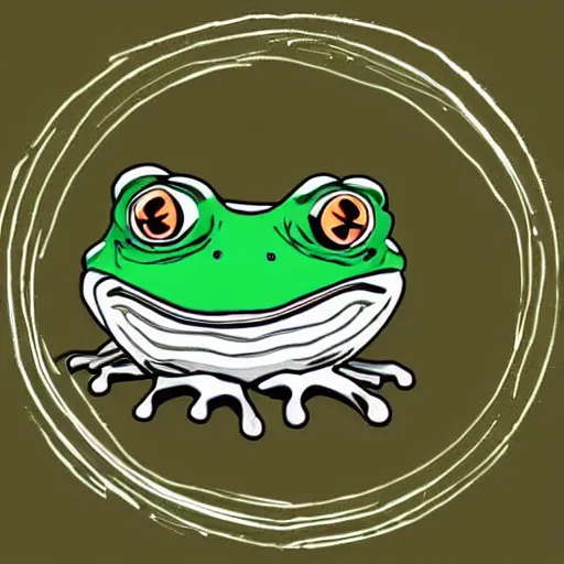 Prompt: quantum frog.
