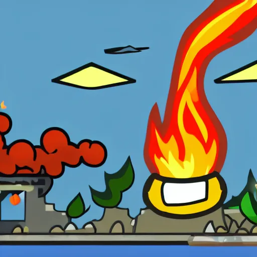 Image similar to firey from bfdi