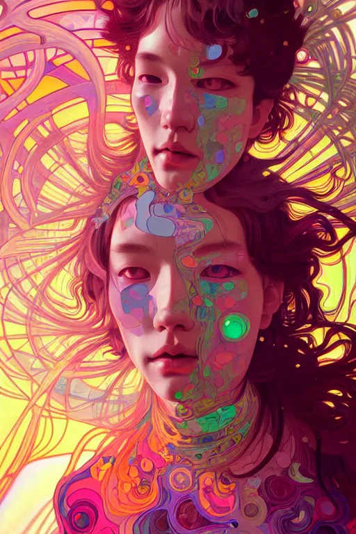 Image similar to acid trip, highly detailed, digital painting, artstation, sharp focus, illustration, art by tan zi and ayanamikodon and alphonse mucha and wlop